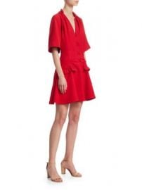 WornOnTV: Carissa’s red lace-up dress on E! News Daily Pop | Carissa ...