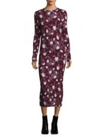 Carven - Long Jersey Floral Dress at Saks Fifth Avenue