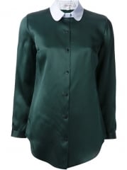 Carven Contrast Collar Blouse - Curve at Farfetch