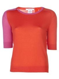 Carven Contrast Sleeve Sweater - at Farfetch