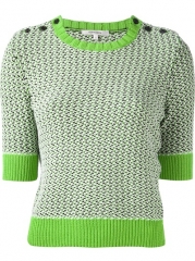 Carven Cropped Knit Sweater - Francis Ferent at Farfetch