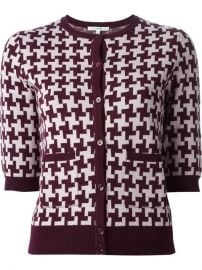 Carven Houndstooth Pattern Cardigan - at Farfetch