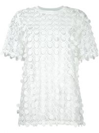 Carven Lace Detail Blouse at Farfetch