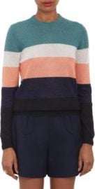 Carven Multicolor-Stripe Pullover Sweater at Barneys