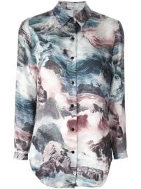 Carven Ocean Print Shirt - Roman Prat at Farfetch