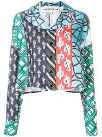 Carven Patchwork Print Shirt  606 - Buy Online - Mobile Friendly  Fast Delivery  Price at Farfetch