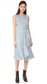 Carven Striped Crossover Dress at Shopbop