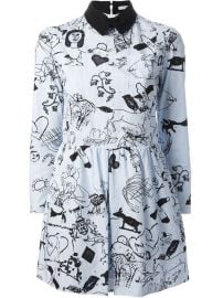 Carven Striped Tattoo Print Dress - Hampden at Farfetch