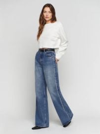 Cary High Rise Slouchy Wide Leg Jeans at Reformation