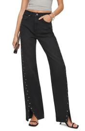 Cary Studded High Waist Slouchy Wide Leg Jeans by Reformation at Nordstrom