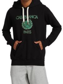 Casablanca Laurel Logo Embroidered Hoodie Sweatshirt on SALE at Saks Off 5th