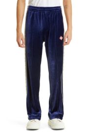 Casablanca Laurel Velour Track Pants at Nordstrom