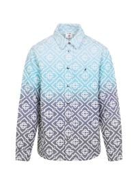 Casablanca Monogram Gradient Jacket | Blue | FARFETCH at Farfetch