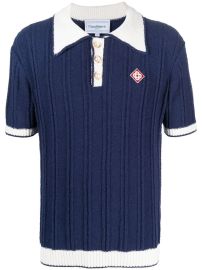 Casablanca Monogram Logo Polo Shirt - at Farfetch