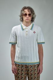 Casablanca Rib Boucle Polo at Saks Fifth Avenue