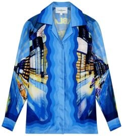 Casablanca Tokyo Nights Silk Shirt at GOAT