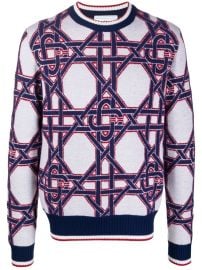 Casablanca intarsia-knit Logo Jumper - at Farfetch