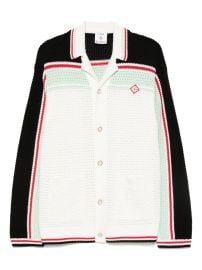 Casablanca stripe-detail Cardigan White at Farfetch