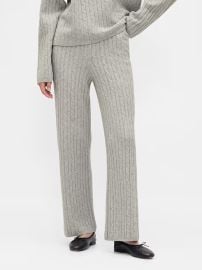 CashSoft Cable-Knit Sweater Pants Gap at GAP