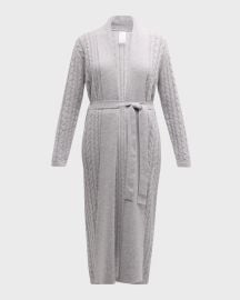 Cashmere Cable-Knit Robe at Neiman Marcus