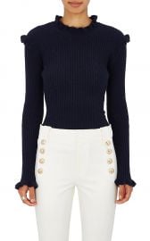 Cashmere Embellished Rib-Knit Sweater at Barneys