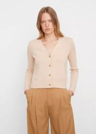 Cashmere Flat-Placket Cardigan in Cardigans at Vince