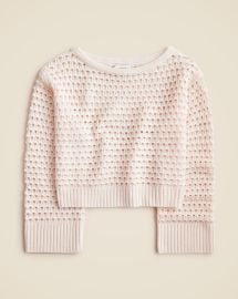 Cashmere Pointelle Boatneck Sweater For Women JCrew at J. Crew