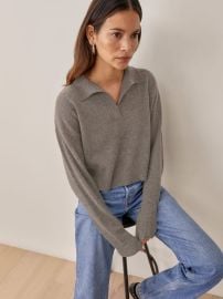 Cashmere Polo Sweater - Sustainable Sweaters  Reformation at Reformation