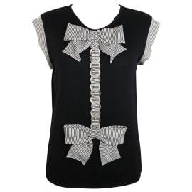 Cashmere Silk Bow And Chain Top by Chanel at 1stdibs