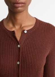 Cashmere-Silk Ribbed Cardigan in Products Women at Vince