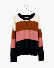 Cashmere Sweatshirt in Vernon Stripe  at Madewell