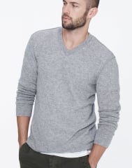 Cashmere v neck sweater at James Perse