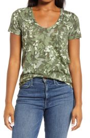 Caslon Rounded V-Neck T-Shirt at Nordstrom