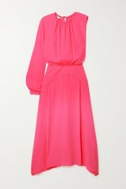 WornOnTV: Tamron’s pink one sleeve dress on Tamron Hall Show | Tamron ...