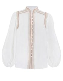 Cassia Corded Blouse at Zimmermann