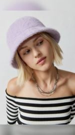 Cassie Fuzzy Bucket Hat at Urban Outfitters