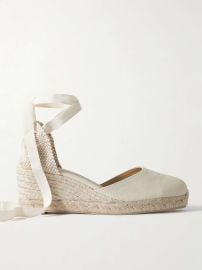 Casta er Carina 60 Canvas Wedge Espadrilles at Net a Porter