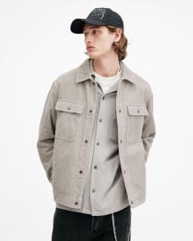 Castleford Corduroy Overshirt RADIO GREY ALLSAINTS US at All Saints