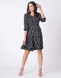 Casual A Line Keyhole Nursing Dress by Seraphine at Amazon