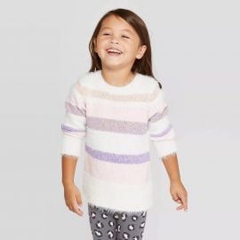 Cat & Jack Long Sleeve Striped Pullover Sweater at Target