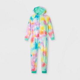 Cat & Jack at Target Hooded Tie Dye Pajama Jumpsuit at Target