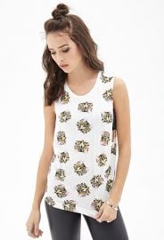 Cat Print Muscle Tank at Forever 21