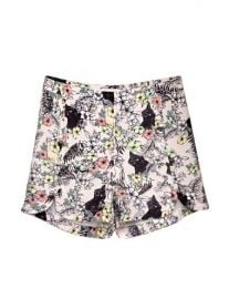 Cat Print Shorts at Pixie Market