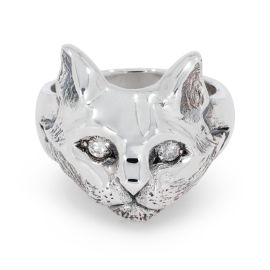 Cat Ring with Diamond Eyes - The Great Frog London - USA at The Great Frog