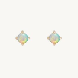 Catbird Jewelry Slumberous Light Opal Stud at Catbird Jewelry
