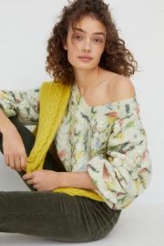 Catch of the Day Cable-Knit Wool Sweater at Anthropologie