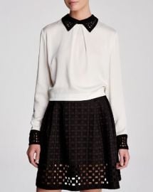 Catherine Malandrino Blouse Halo Silk at Bloomingdales