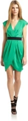 Catherine Malandrino Green Mock Wrap Dress at Saks Fifth Avenue