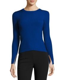 Catherine Malandrio Wide Ribbed Pullover Sweater at Lastcall