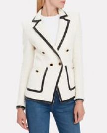 Cato Double Breasted Tweed Blazer at Intermix